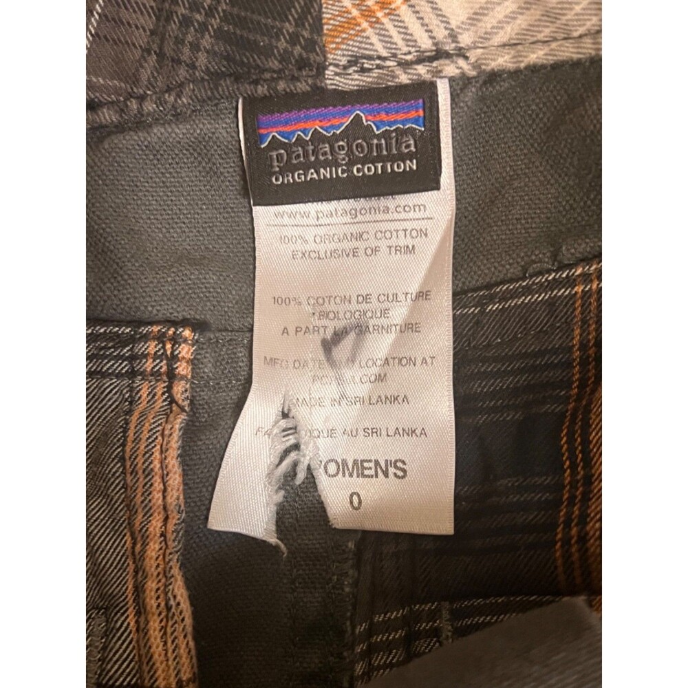 PATAGONIA Gray Prairie Dawn Mini Skirt Organic Canvas Cotton Pockets Outdoors 0 - Picture 3 of 3